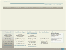 Tablet Screenshot of doncamillo.org